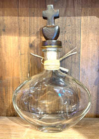 Jan Barboglio Bendita Vida Decanter W/ Heart/Cross Stopper