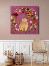 Eli Halpin Big Kitty 36x36 Canvas Print