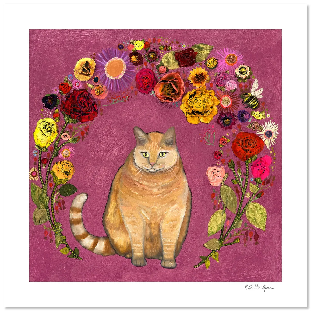 Eli Halpin Big Kitty Signed Print