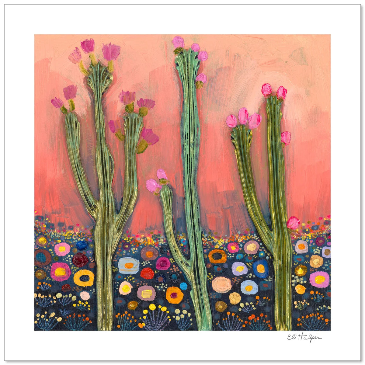 Eli Halpin Coral Sky Signed Print