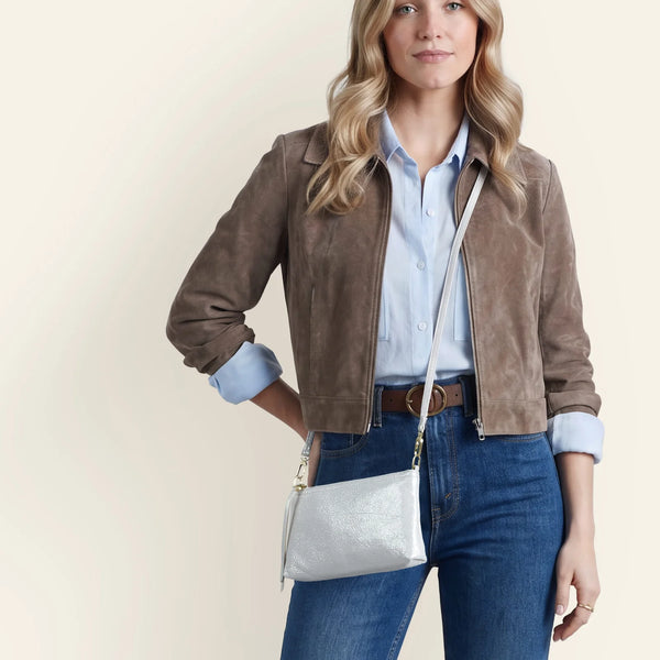 HOBO Darcy Crossbody - Sand Shimmer