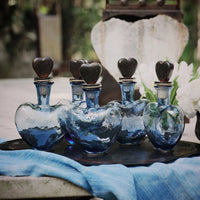 Jan Barboglio Dos Corazones Blue Heart Decanter