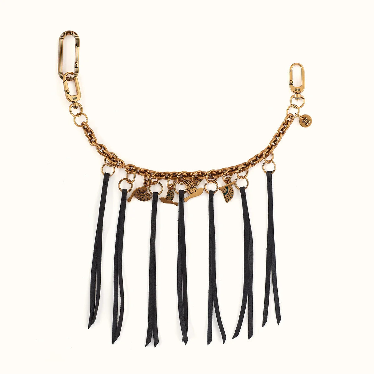 HOBO Dove Fringe Chain Swag - Black