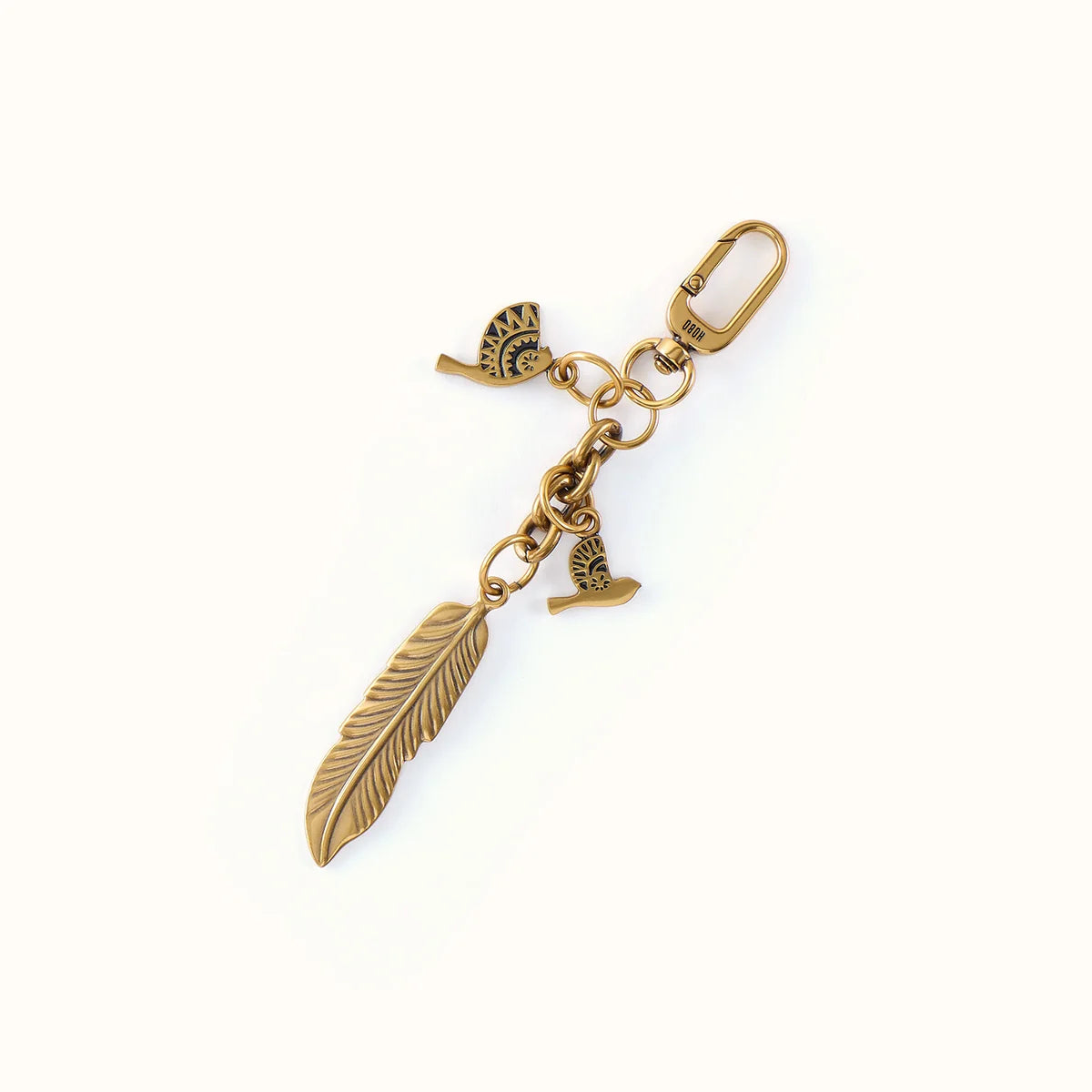 HOBO Dove and Feather Metal Charm