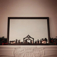 Jan Barboglio Estrella De Belen Nativity Rail w/ 6 Candles