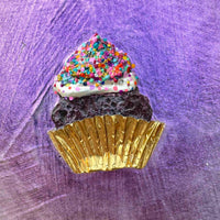 "Four Mini Cupcakes" 11in x 14in Original Oil Painting By Eli Halpin