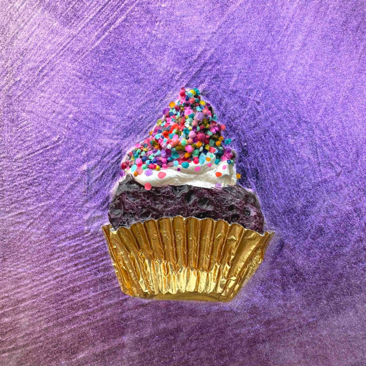 "Four Mini Cupcakes" 11in x 14in Original Oil Painting By Eli Halpin