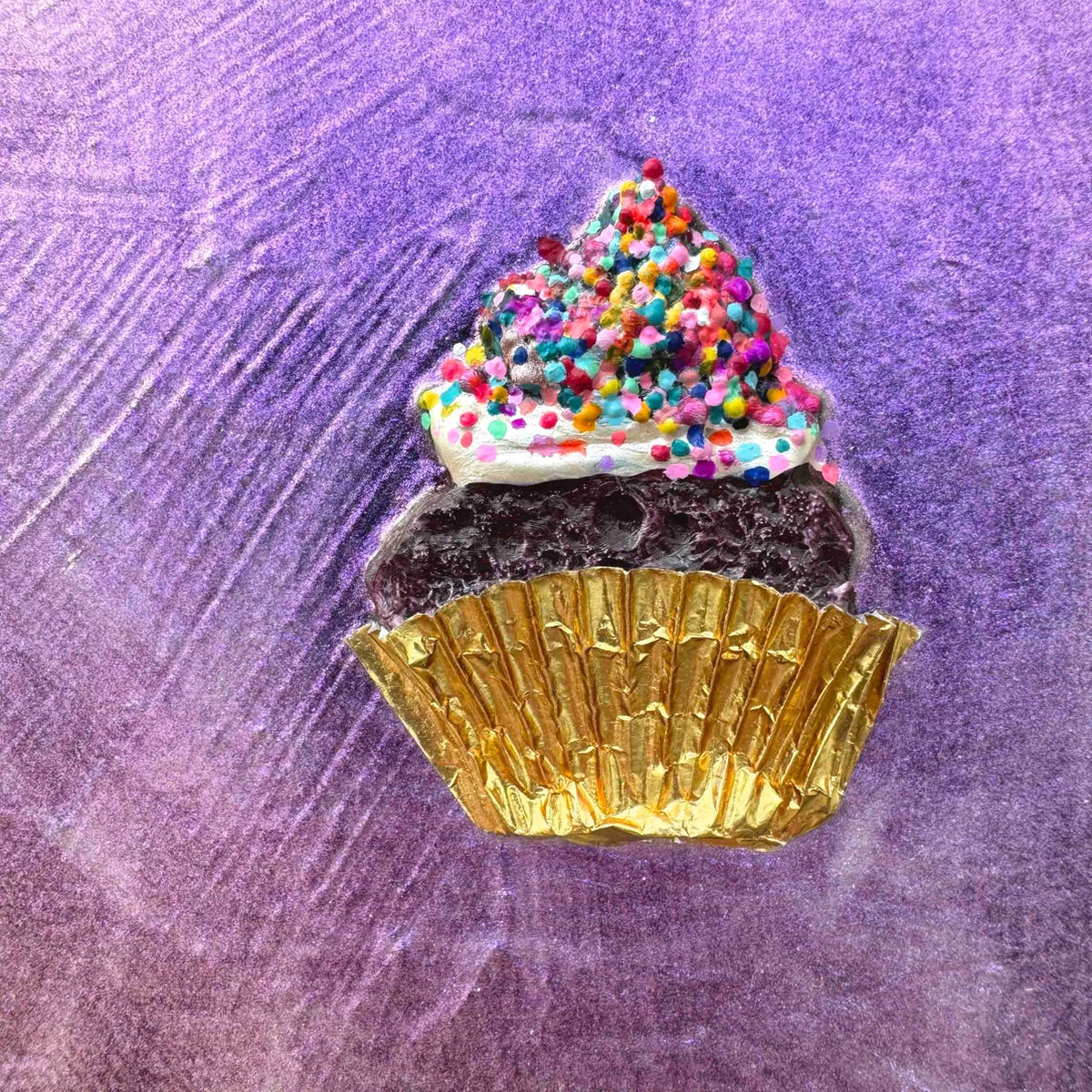 "Four Mini Cupcakes" 11in x 14in Original Oil Painting By Eli Halpin