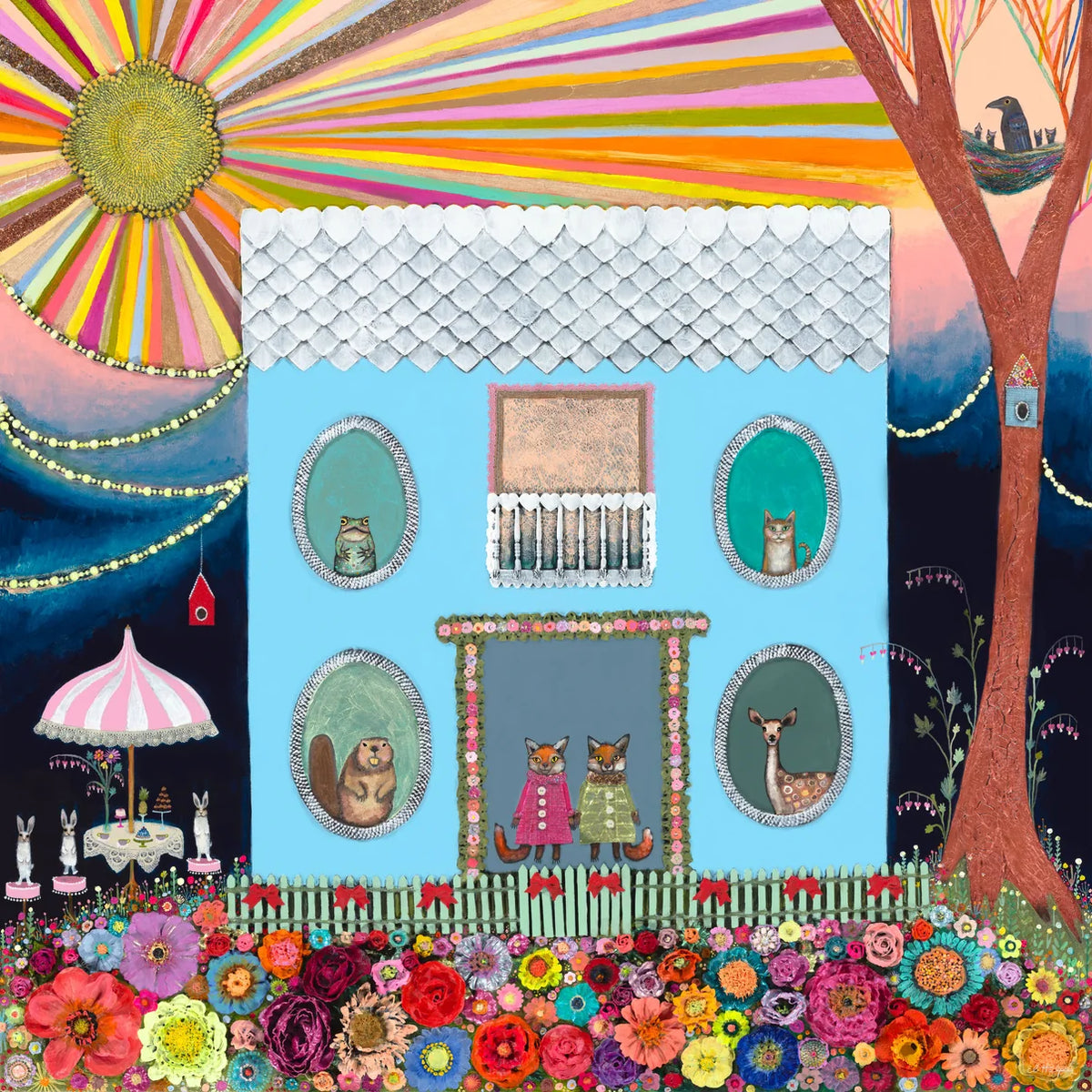 Eli Halpin Fox Haus 20x20 Canvas