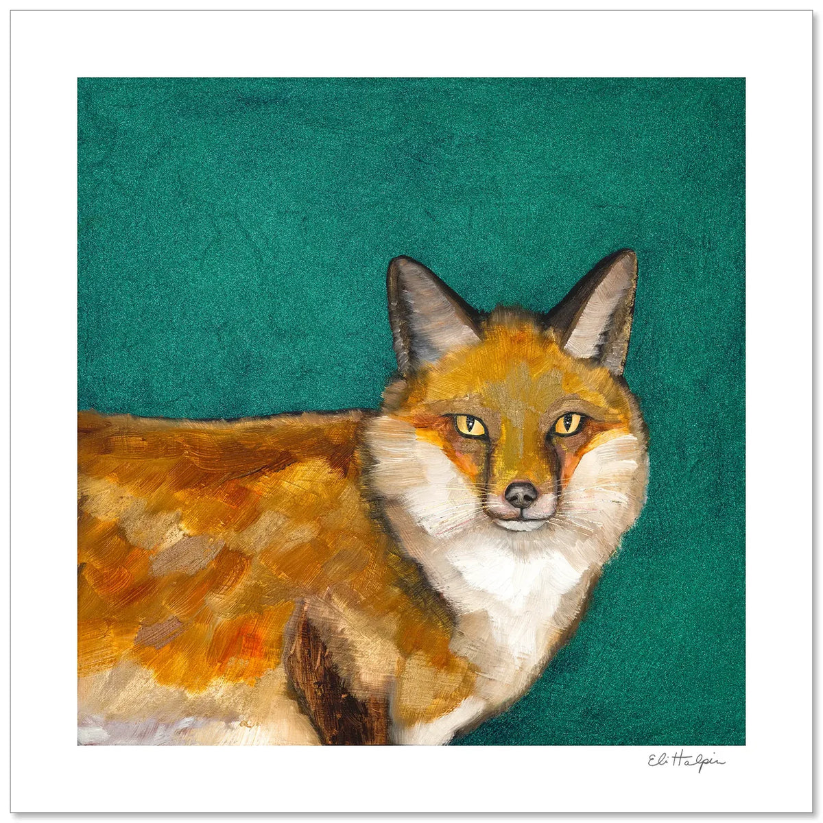 Eli Halpin Foxy Signed Print