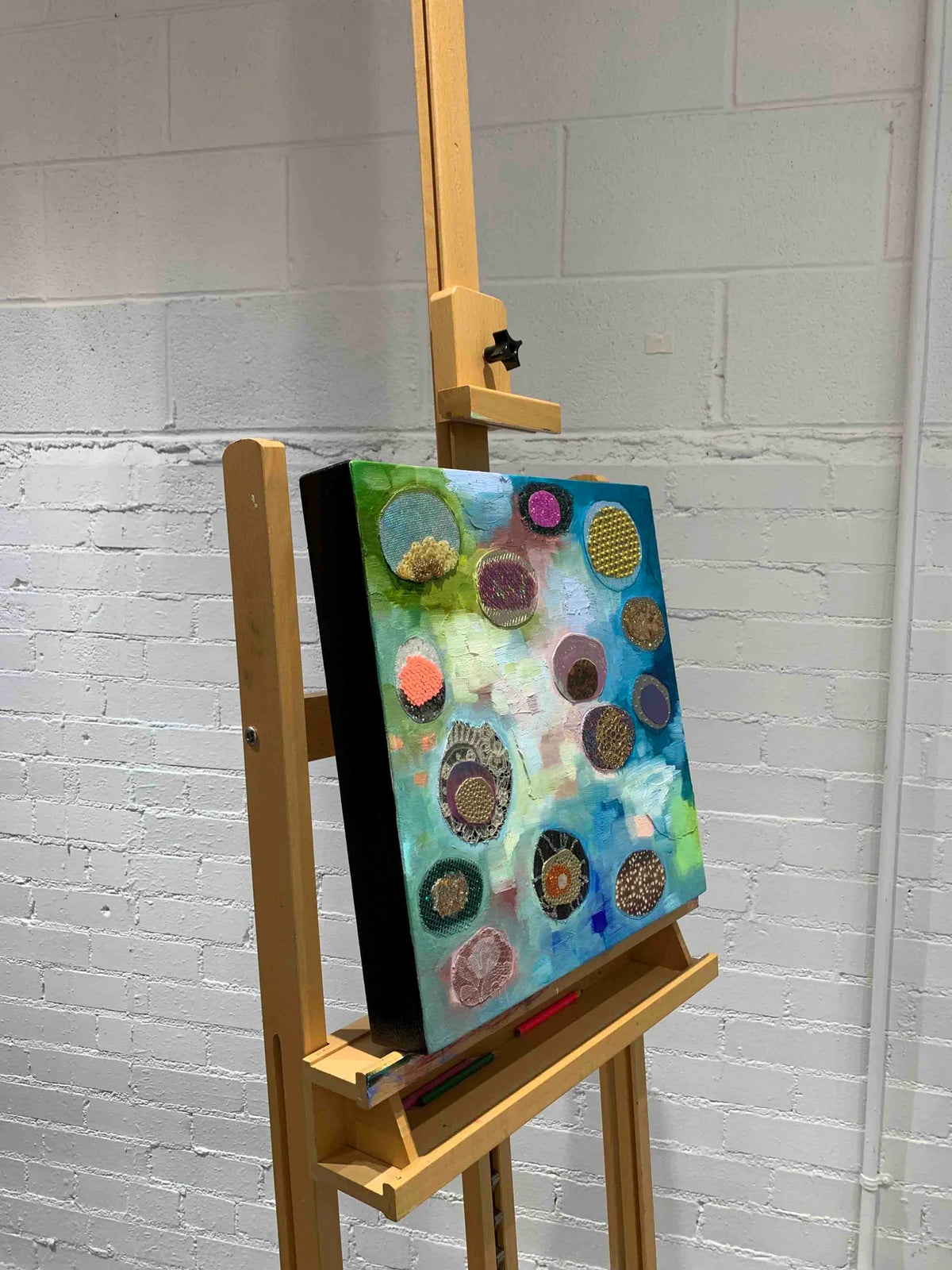 "Growing" 16in x 16in Original Oil Painting By Eli Halpin