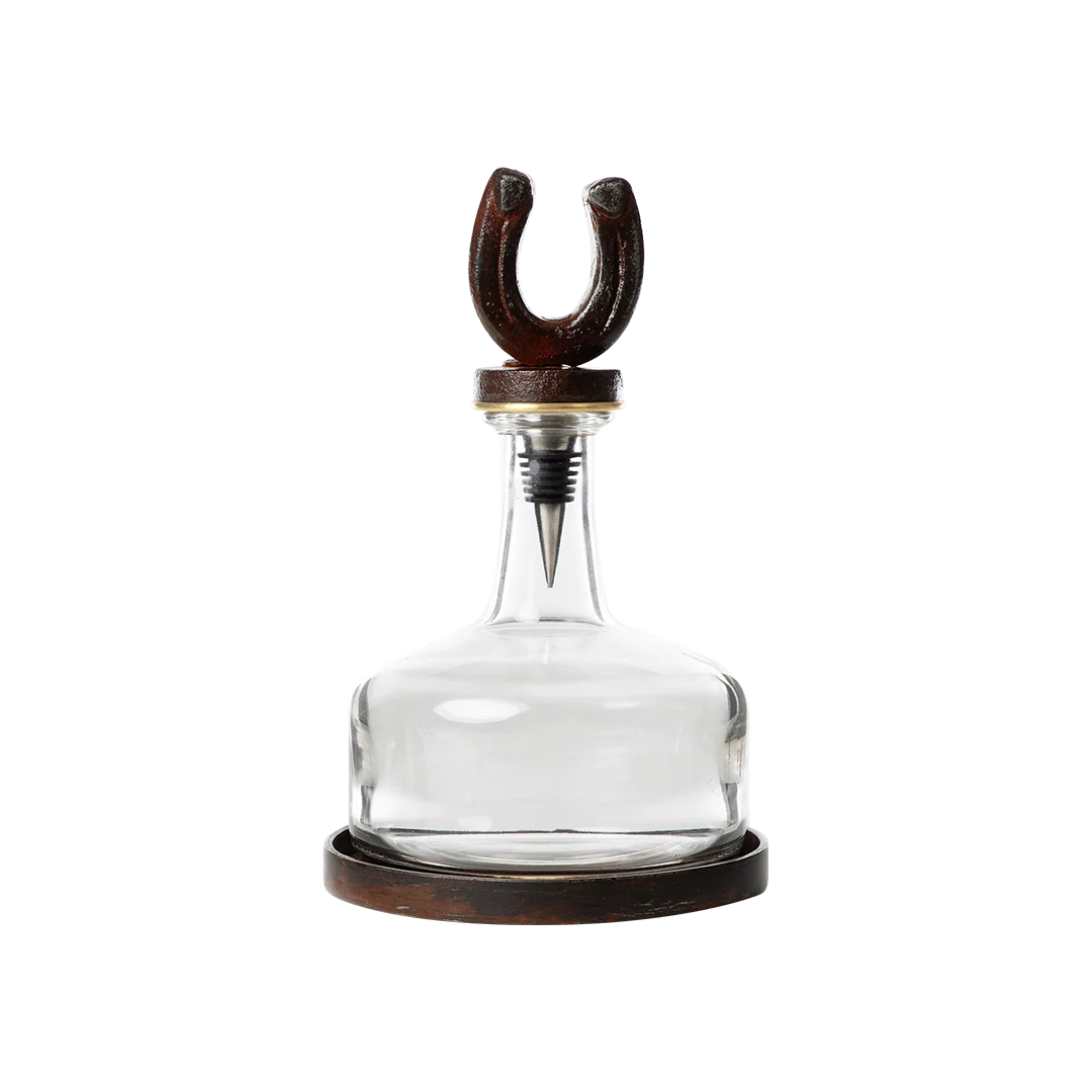 Jan Barboglio Herradura Decanter w/ Horseshoe