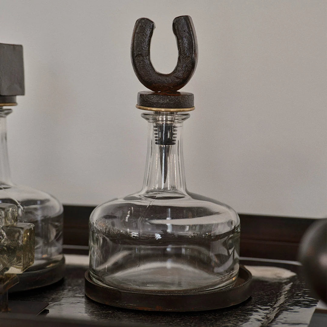 Jan Barboglio Herradura Decanter w/ Horseshoe