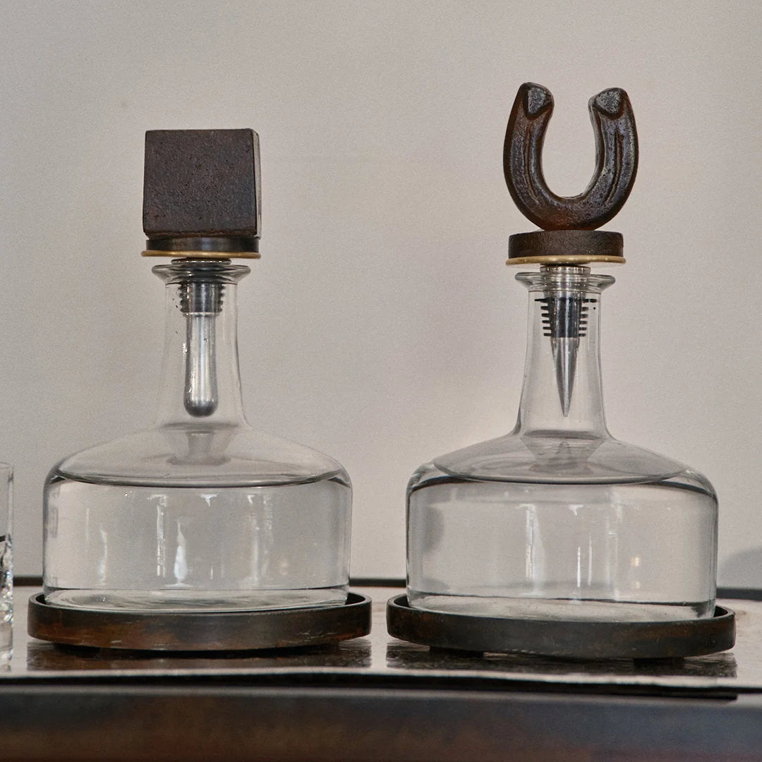 Jan Barboglio Herradura Decanter w/ Horseshoe