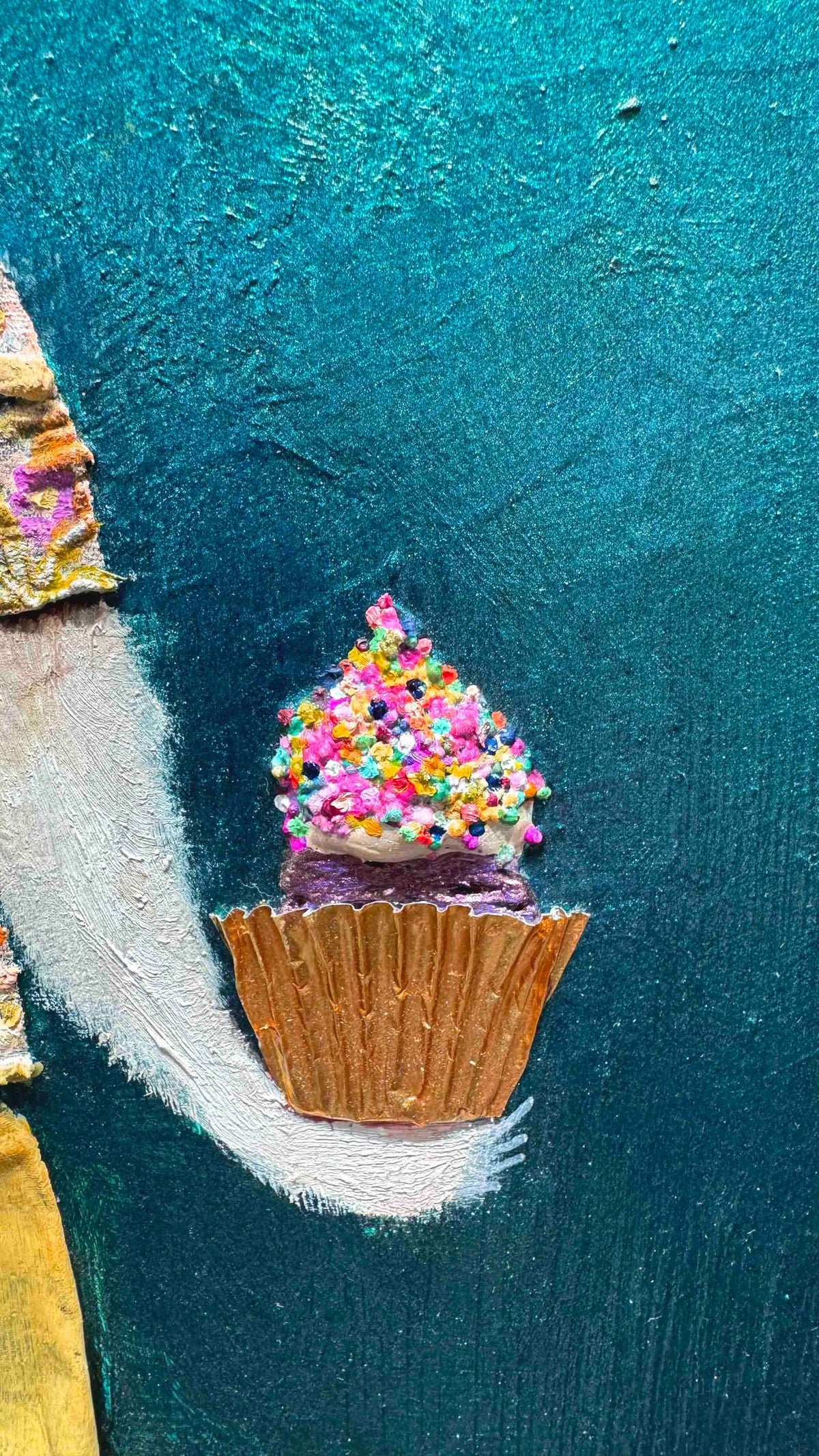 "Kitty Cupcakes" 11in x 14in Original Oil Painting By Eli Halpin