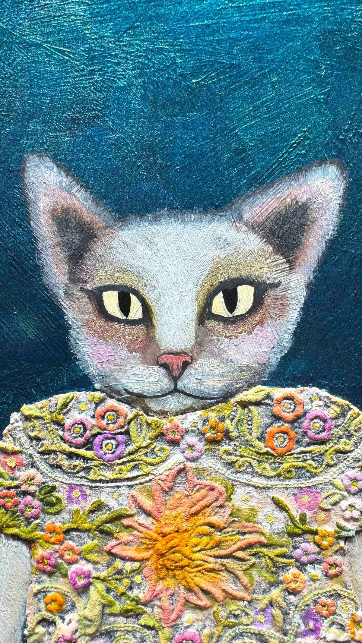"Kitty Cupcakes" 11in x 14in Original Oil Painting By Eli Halpin