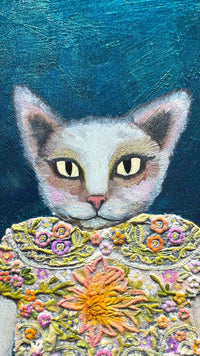 "Kitty Cupcakes" 11in x 14in Original Oil Painting By Eli Halpin