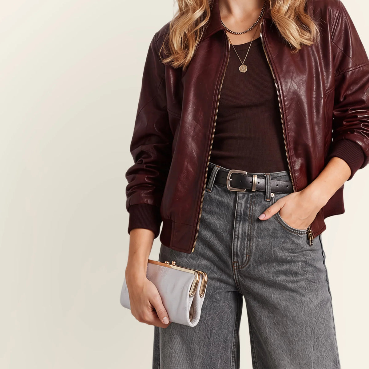 HOBO Lauren Clutch-Wallet - Sand Shimmer
