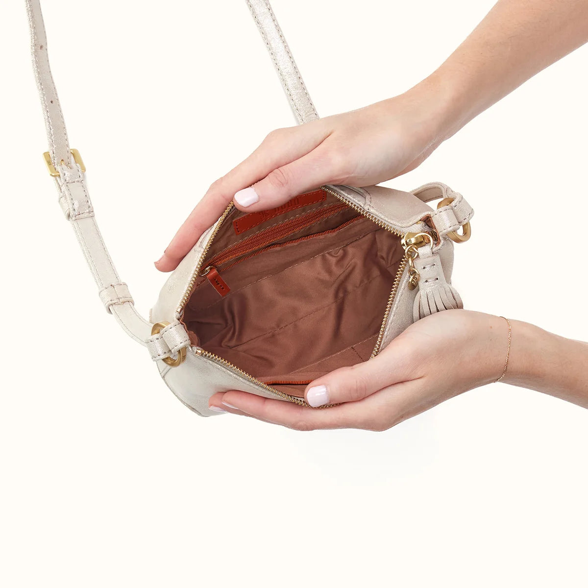 HOBO Lexi Crossbody - Sand Shimmer