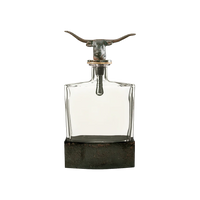 Jan Barboglio Nueces Decanter W/ Longhorn Stopper
