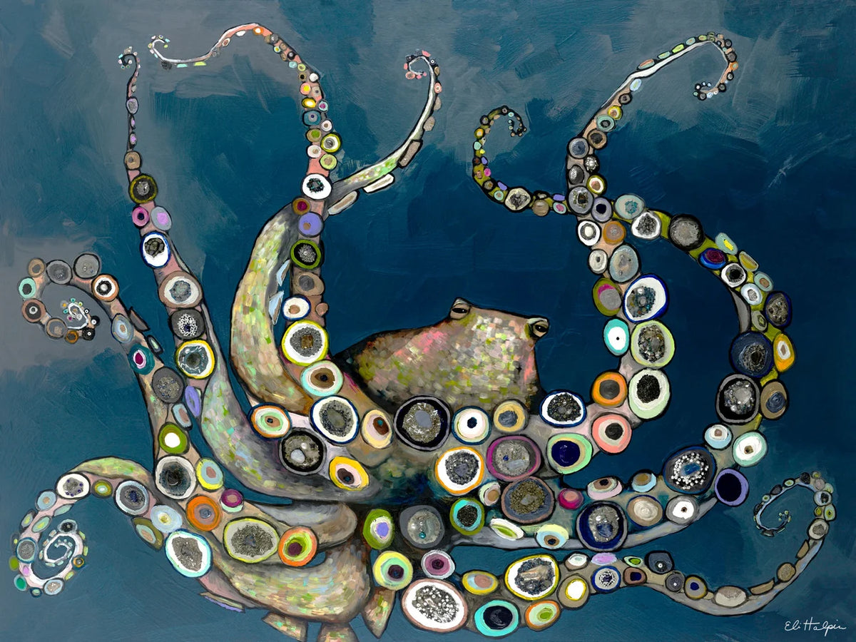 Eli Halpin Octopus 12x16 Canvas Print