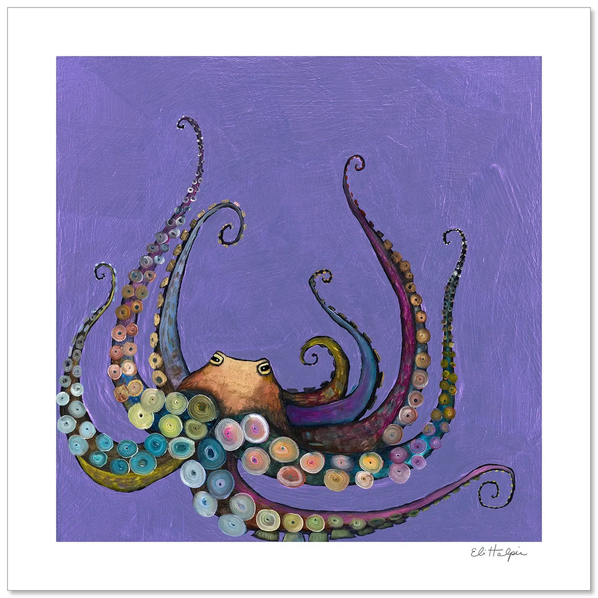 Eli Halpin Octopus Tentacles Signed Print