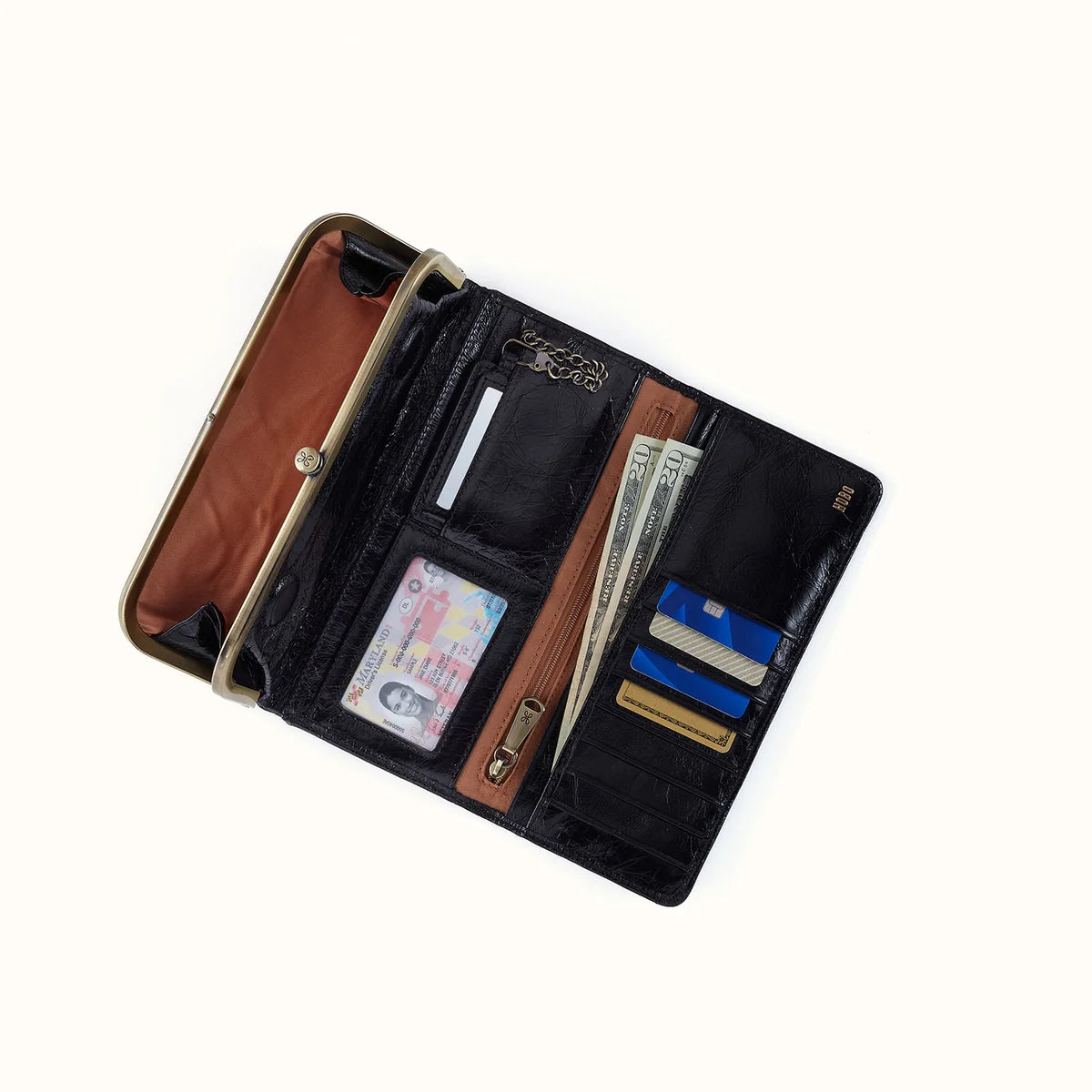 HOBO Rachel Continental Wallet - Black