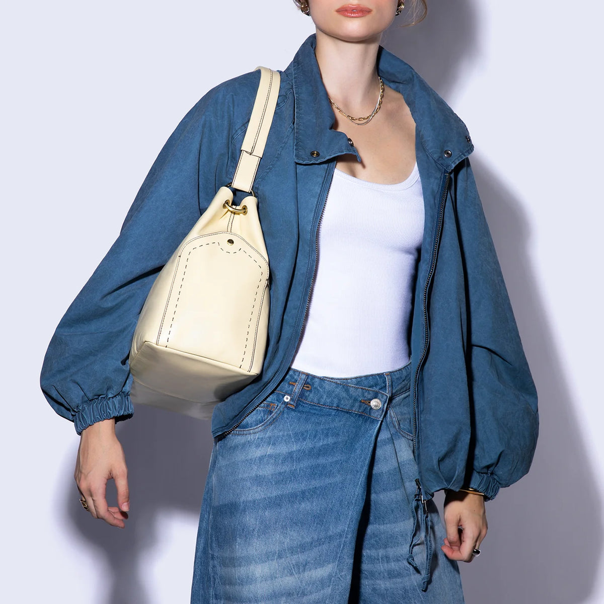 HOBO Butter Yellow Seneca Shoulder Bag