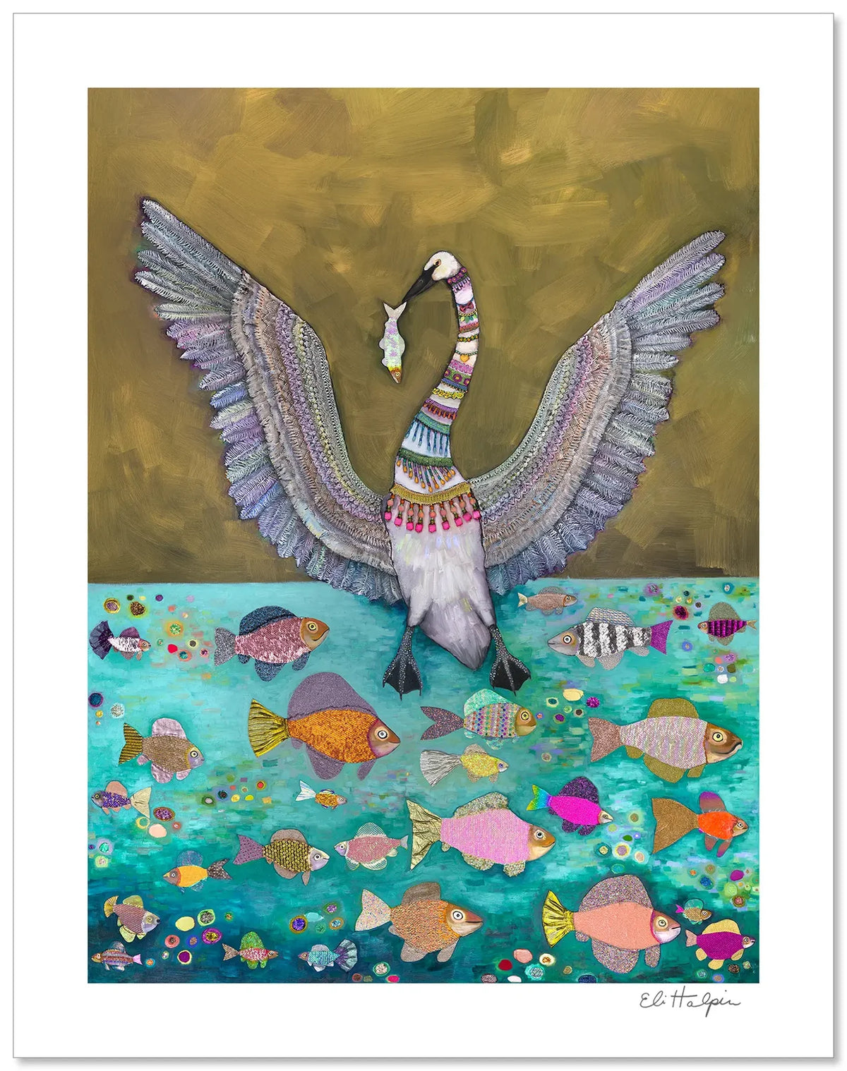 Eli Halpin Trumpeter Swan Signed Print