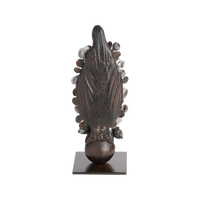 Jan Barboglio Virgen Con Flores on Balin Base & Zinc Finish Flowers