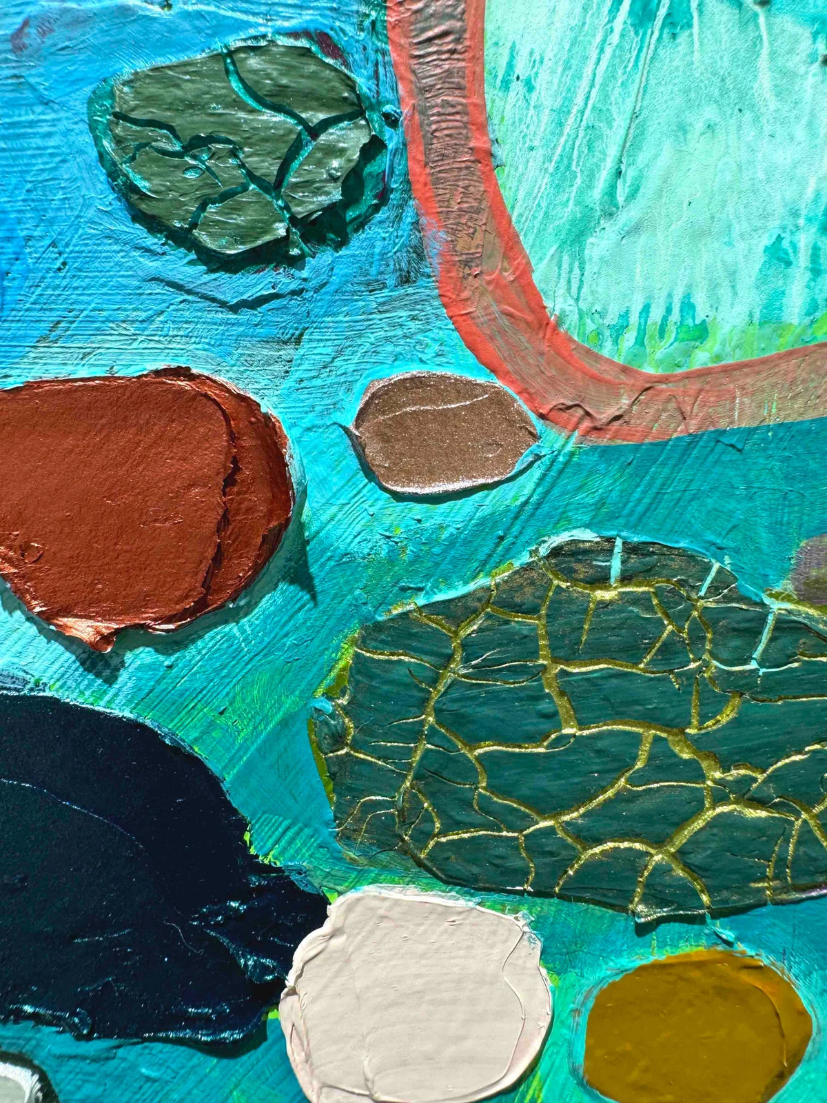 "Visual" 11.75in x 11.75in Original Oil Painting By Eli Halpin
