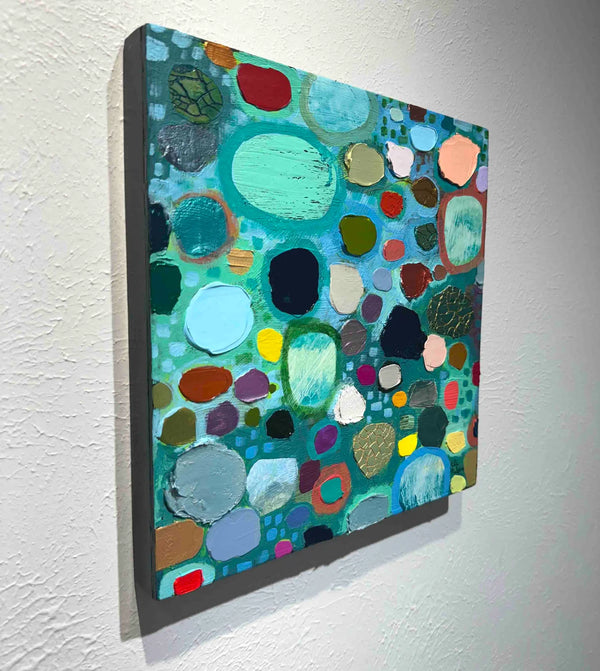 "Visual" 11.75in x 11.75in Original Oil Painting By Eli Halpin