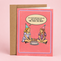 Rude Birthday Card for Friend – Do Whatever The Fuck