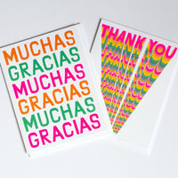 Infinite Rainbow Thank You Note Card