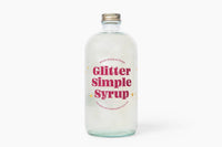 Glitter Simple Syrup, 16 fl oz with Edible Glitter