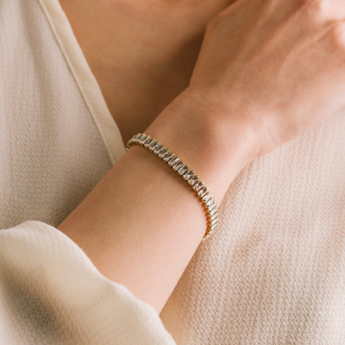 Prism Bracelet | Waterproof Crystal Bracelet | Gold Bracelet
