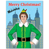 Elf Holiday Christmas Card