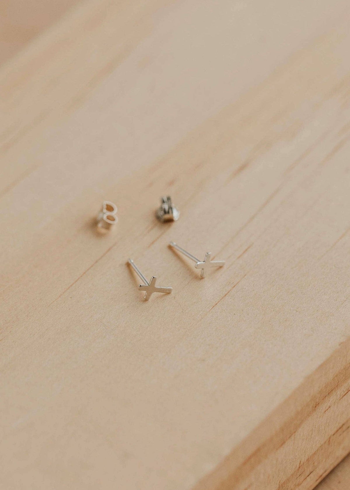 Tiny Cross Studs