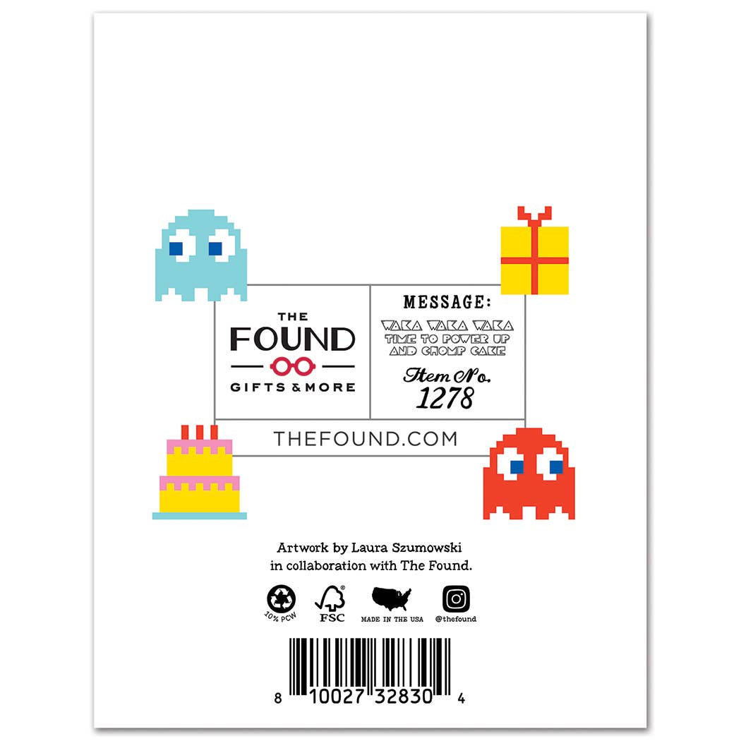 Retro Arcade Game Birthday Card