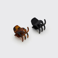 Eco-Friendly Medium Claw Clips 2pc set - Black & Tort