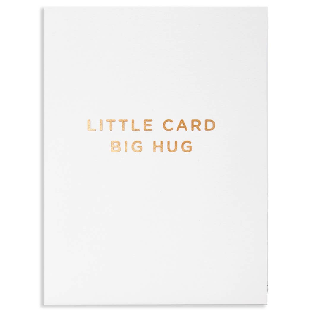 LITTLE CARD BIG HUG FRIENDSHIP GREETING CARD 3.5 x 4.75"