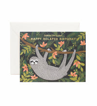 Sloth Belated Birthday Card