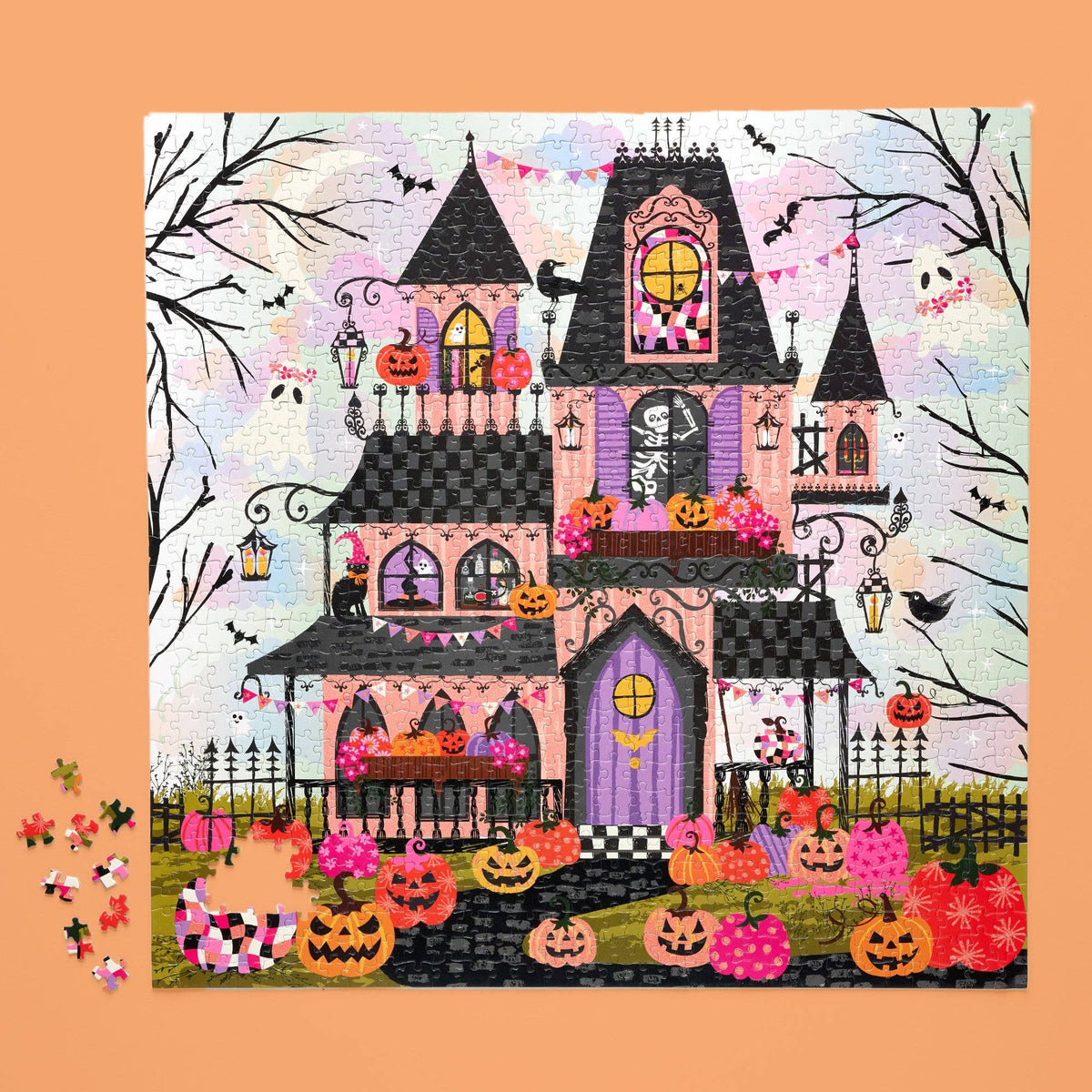 Boohemian Mansion 1000 Piece Halloween Puzzle with Glitter