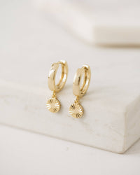 Everly Circle Huggie Drop Hoop Earrings