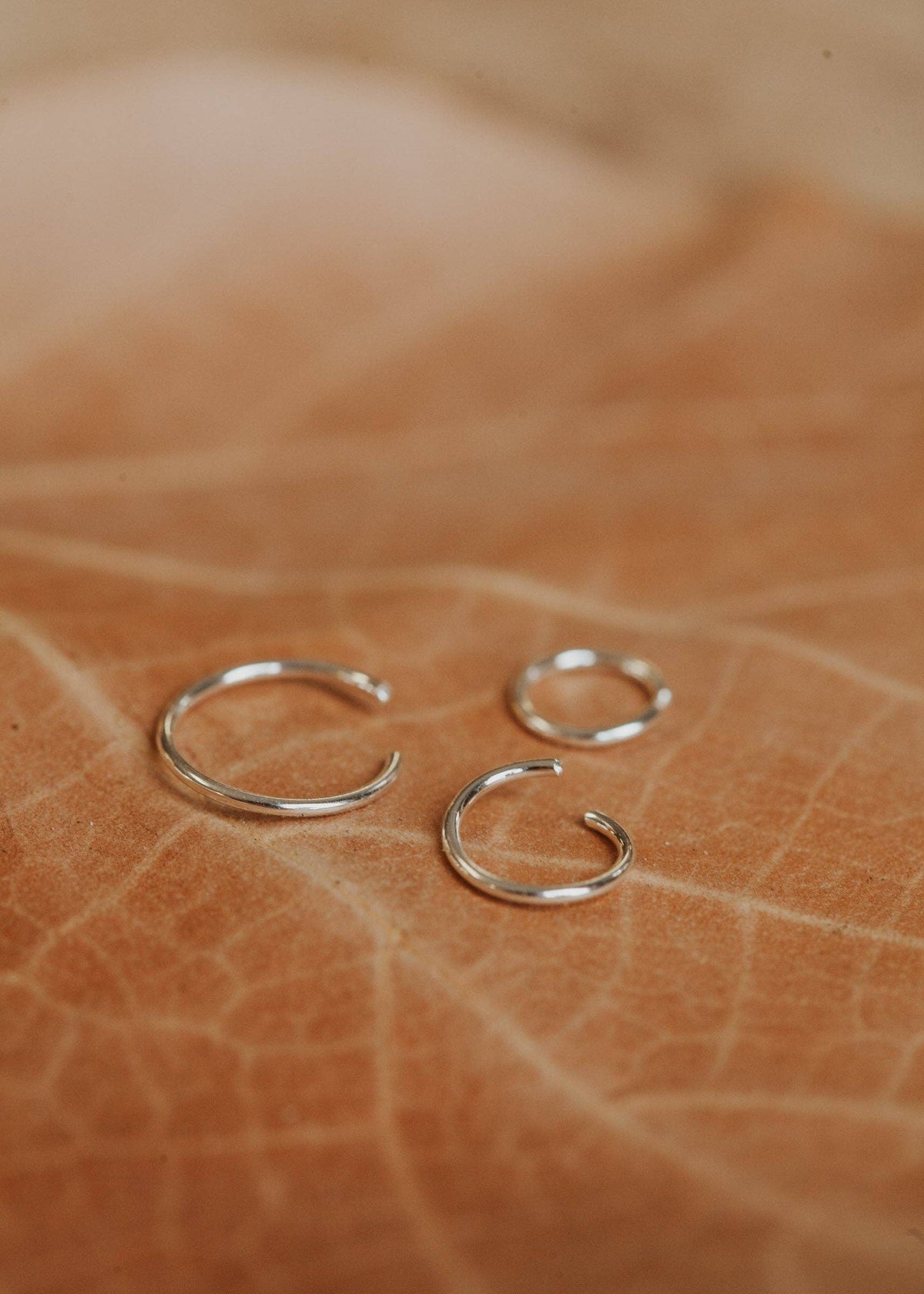 Tiny Hoops | 14kt Gold Fill + Sterling Silver