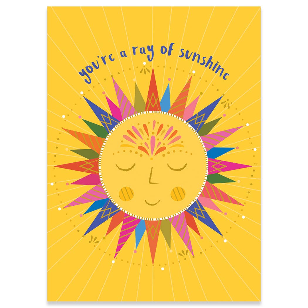 RAY OF SUNSHINE BIRTHDAY GREETING CARD 4.5 x 6.25"