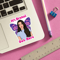 Olivia Butterfly Die Cut Sticker