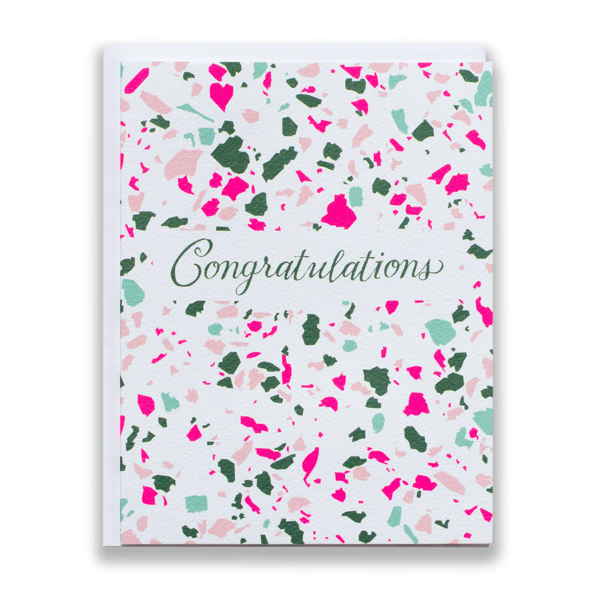 Congratulations Terrazzo Note Card