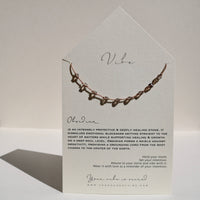 VIBE NECKLACE | ICE OBSIDIAN 9 STONE