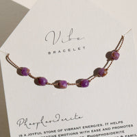 VIBE BRACELET | PHOSPHOSIDERITE CUBES